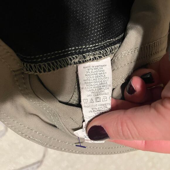 Prana Halle Straight Leg UPF50+ Hiking Outdoor Pants Slate Green Size 12 - Picture 6 of 7